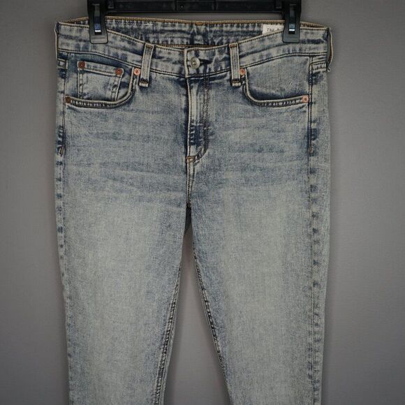 New Rag & Bone Cate Mid-Rise Acid Wash Skinny in Stella size 27 - Picture 4 of 15